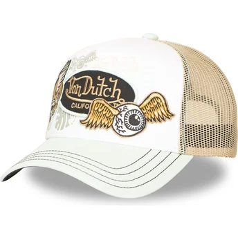 Petten gebogen meerkleurig snapback PATCHES16 van Von Dutch