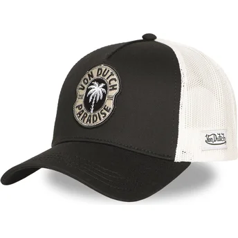 Petten gebogen zwart snapback van Von Dutch