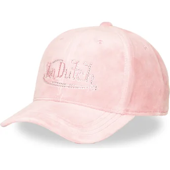 Keps med böjd skärm rosa justerbar VEL P CB från Von Dutch