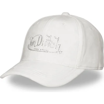 Petten gebogen wit verstelbare band van Von Dutch