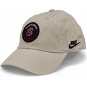 buet-beige-justerbar-kasket-club-unstructured-organic-cotton-fra-atlanta-braves-mlb-fra-nike