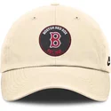 petten-gebogen-beige-verstelbare-band-club-unstructured-organic-cotton-van-boston-red-sox-mlb-van-nike