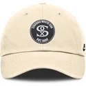 buet-beige-justerbar-kasket-club-unstructured-organic-cotton-fra-chicago-white-sox-mlb-fra-nike