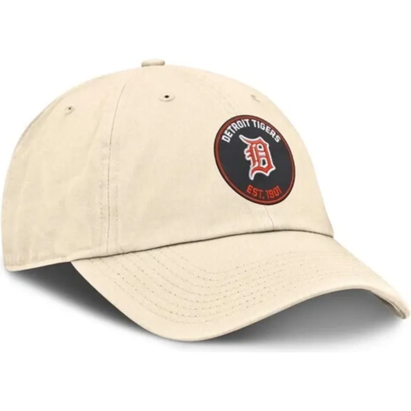 cappellino-curvo-beige-regolabile-club-unstructured-organic-cotton-dei-detroit-tigers-mlb-di-nike