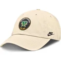 petten-gebogen-beige-verstelbare-band-club-unstructured-organic-cotton-van-oakland-athletics-mlb-van-nike