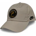 petten-gebogen-beige-verstelbare-band-club-unstructured-organic-cotton-van-pittsburgh-pirates-mlb-van-nike