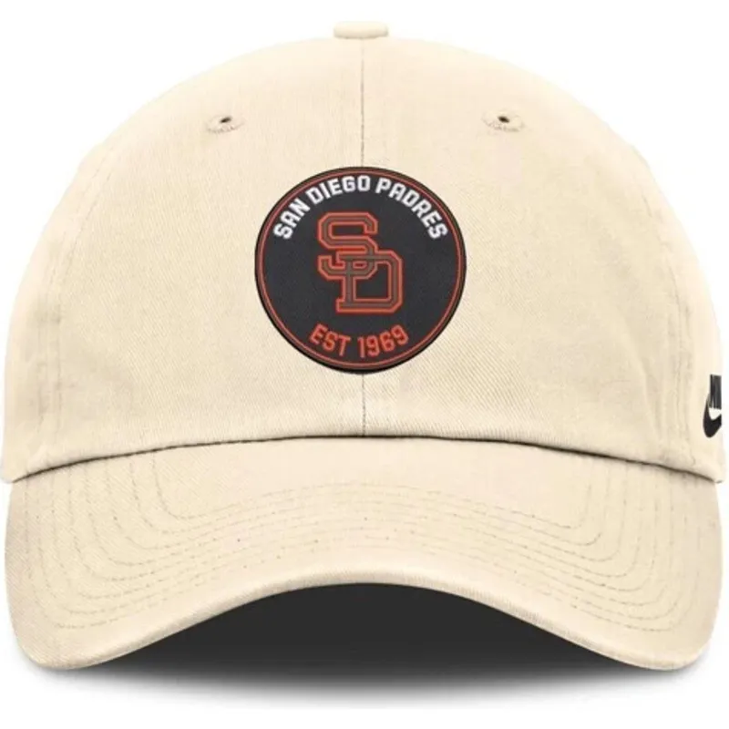 petten-gebogen-beige-verstelbaar-club-unstructured-organic-cotton-van-san-diego-padres-mlb-van-nike