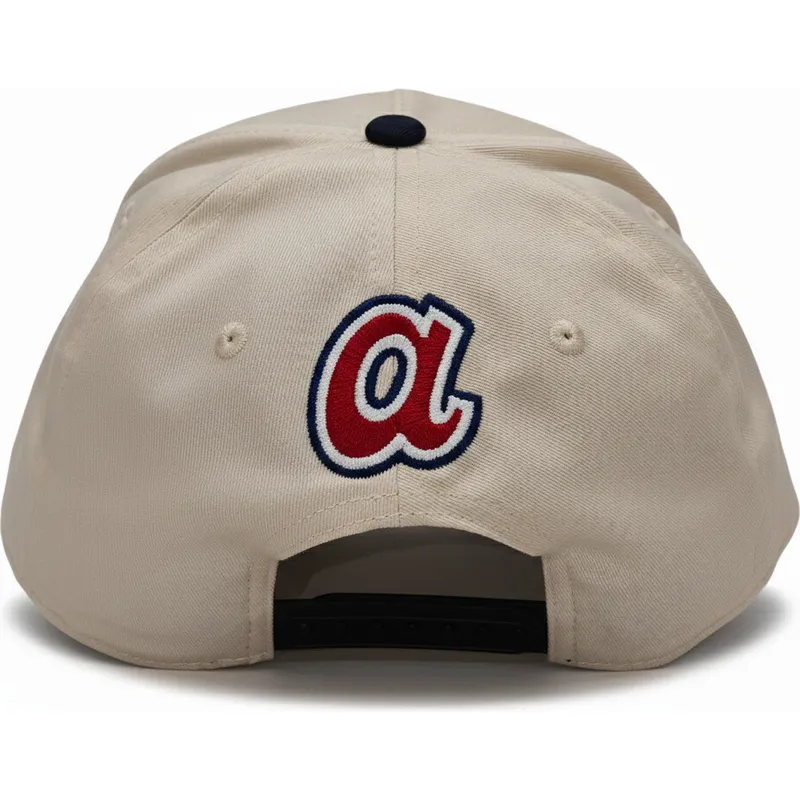 petten-gebogen-beige-snapback-rise-structured-van-atlanta-braves-mlb-van-nike