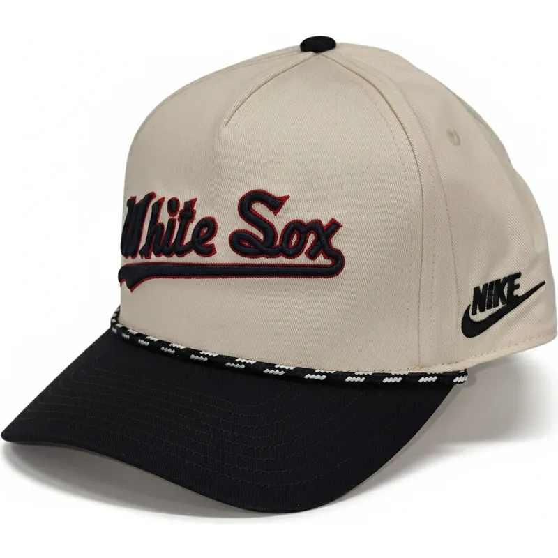 petten-gebogen-beige-snapback-rise-structured-van-chicago-white-sox-mlb-van-nike