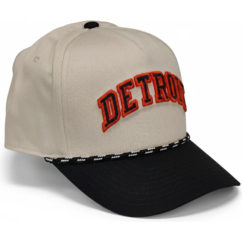 czapka-z-daszkiem-bezowo-czarna-snapback-rise-structured-detroit-tigers-mlb-nike