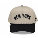 petten-gebogen-beige-snapback-rise-structured-van-new-york-yankees-mlb-van-nike