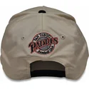 buet-beige-og-sort-snapback-kasket-rise-structured-fra-san-diego-padres-mlb-fra-nike
