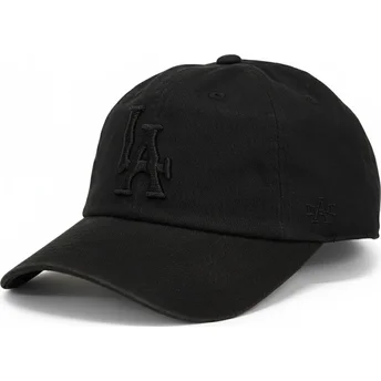 Petten gebogen zwart verstelbare band Los Angeles Dodgers Ballpark van Los Angeles Dodgers MLB van American Needle