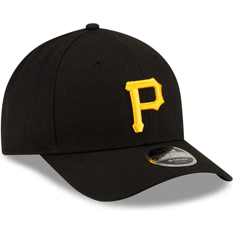 cappellino-curvo-nero-snapback-9forty-m-crown-player-replica-di-pittsburgh-pirates-mlb-di-new-era