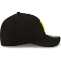 schwarze-gebogene-snapback-kappe-9forty-m-crown-player-replica-der-pittsburgh-pirates-mlb-von-new-era