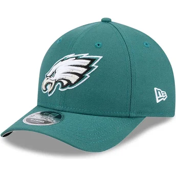 Petten gebogen groen snapback 9FORTY M-Crown Team van Philadelphia Eagles NFL van New Era