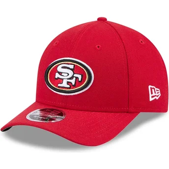 Cappellino visiera curva rosso snapback 9FORTY M-Crown Team di San Francisco 49ers NFL di New Era
