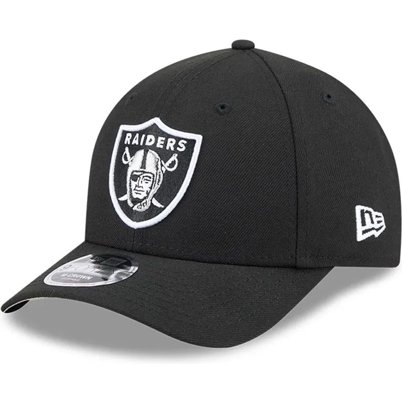 svart-kurvad-keps-snapback-9forty-m-crown-team-fran-las-vegas-raiders-nfl-av-new-era
