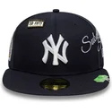 casquette-plate-bleue-marine-ajustee-59fifty-subway-series-new-york-yankees-mlb-new-era
