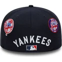 petten-plat-marineblauw-aangepast-59fifty-subway-series-van-new-york-yankees-mlb-van-new-era
