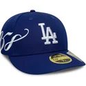 bojd-bla-justerad-keps-59fifty-low-profile-precurved-est-script-fran-los-angeles-dodgers-mlb-av-new-era