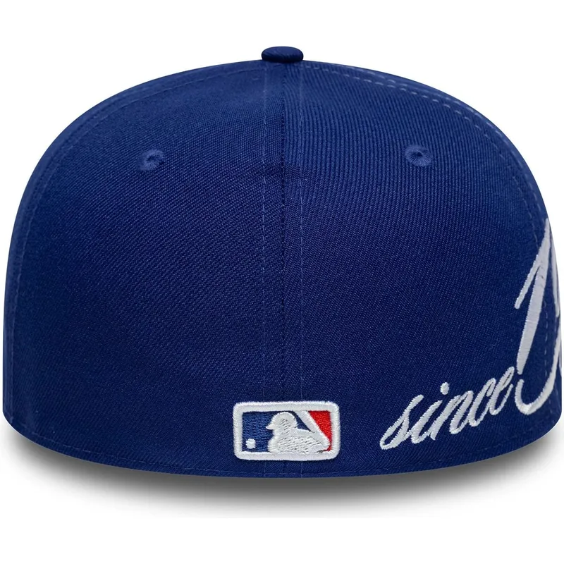 cappellino-curvo-blu-chiuso-59fifty-low-profile-precurved-est-script-dei-los-angeles-dodgers-mlb-di-new-era