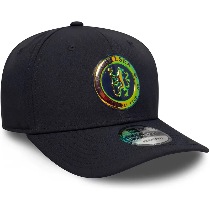 cappellino-curvo-blu-marino-snapback-9seventy-stretch-snap-iridescent-di-chelsea-football-club-premier-league-di-new-era