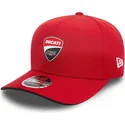 rod-kurvet-snapback-kasket-9seventy-stretch-snap-core-fra-ducati-motor-motogp-fra-new-era