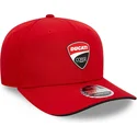 rod-kurvet-snapback-kasket-9seventy-stretch-snap-core-fra-ducati-motor-motogp-fra-new-era