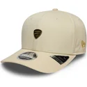 petten-gebogen-beige-snapback-9seventy-stretch-snap-seasonal-van-ducati-motor-motogp-van-new-era