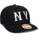 petten-gebogen-zwart-verstelbare-band-9fifty-retro-crown-heritage-series-van-new-york-highlanders-mlb-van-new-era