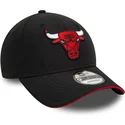 casquette-courbee-noire-ajustable-9forty-microfibre-chicago-bulls-nba-new-era