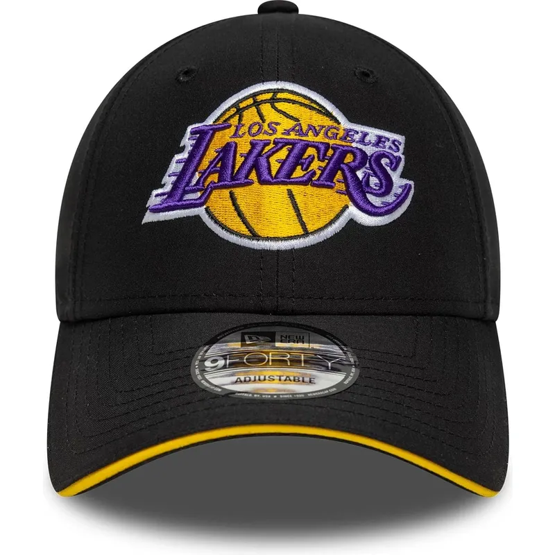 sort-justerbar-kurvet-kasket-9forty-microfibre-fra-los-angeles-lakers-nba-fra-new-era