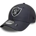 petten-gebogen-grijs-verstelbaar-9forty-microfibre-van-las-vegas-raiders-nfl-van-new-era
