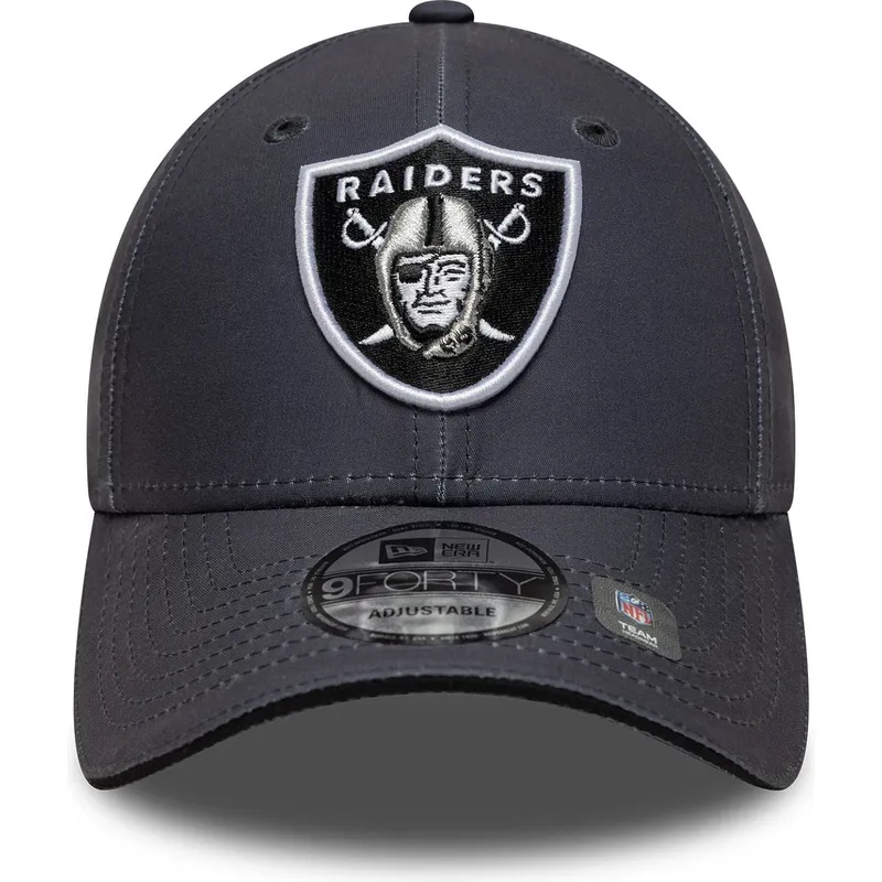 cappellino-curvo-grigio-regolabile-9forty-microfibre-dei-las-vegas-raiders-nfl-di-new-era