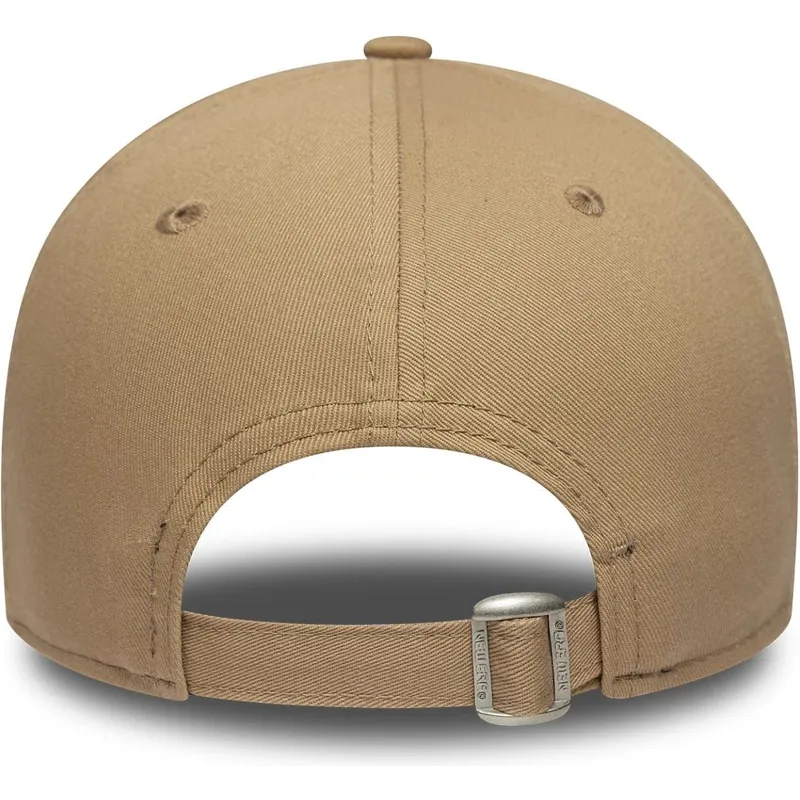 casquette-courbee-marron-ajustable-avec-logo-marron-9forty-outline-los-angeles-dodgers-mlb-new-era