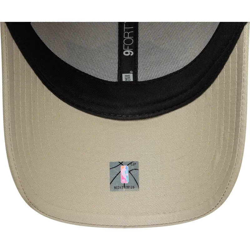 petten-gebogen-beige-snapback-9forty-metallic-van-los-angeles-lakers-nba-van-new-era