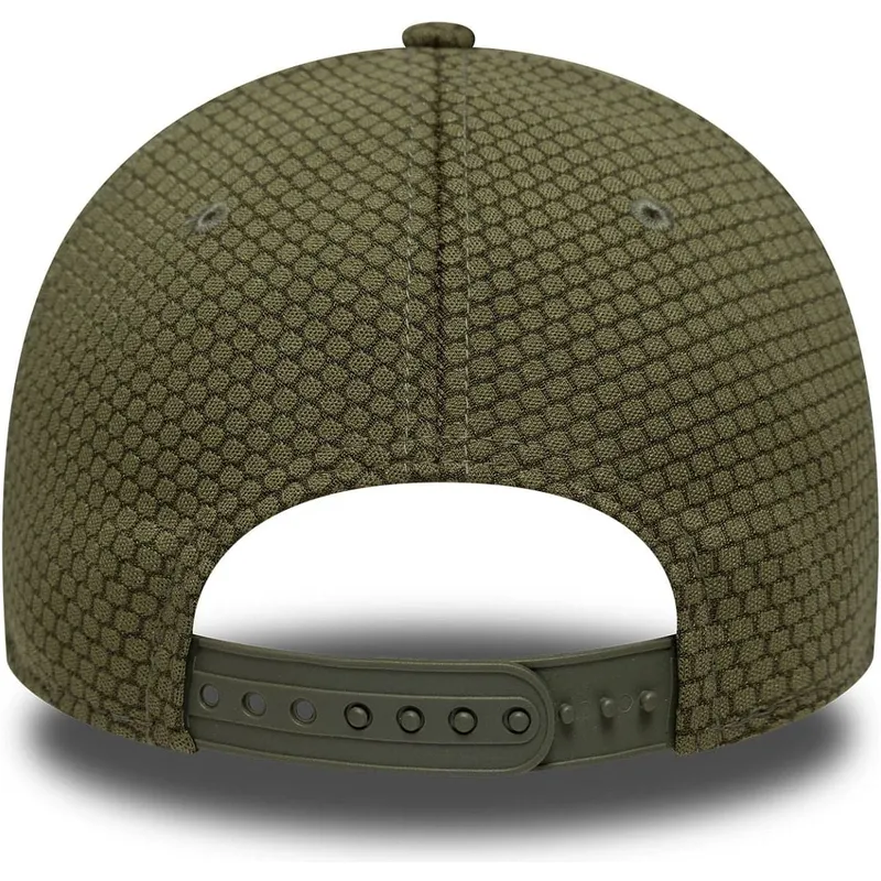 gron-curved-snapback-kasket-med-gront-logo-9forty-mesh-flawless-fra-los-angeles-dodgers-mlb-fra-new-era