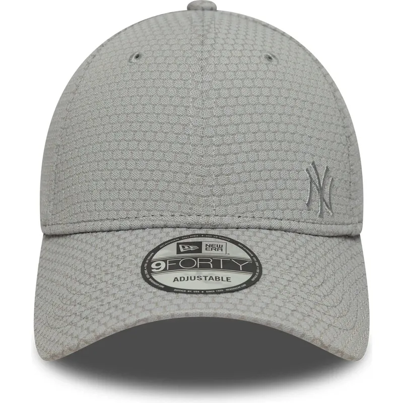 petten-gebogen-grijs-snapback-9forty-mesh-flawless-van-new-york-yankees-mlb-van-new-era