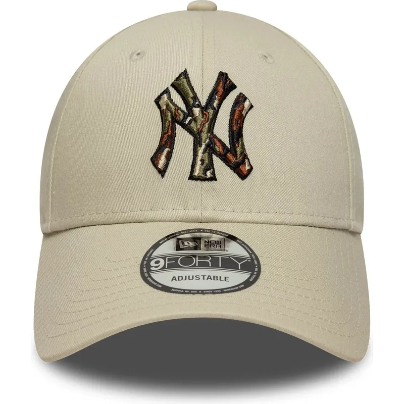 petten-gebogen-beige-verstelbare-band-9forty-camo-infill-van-new-york-yankees-mlb-van-new-era