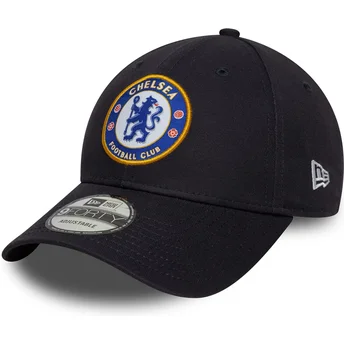 Casquette courbée bleue marine snapback 9FORTY Core Chelsea Football Club Premier League New Era