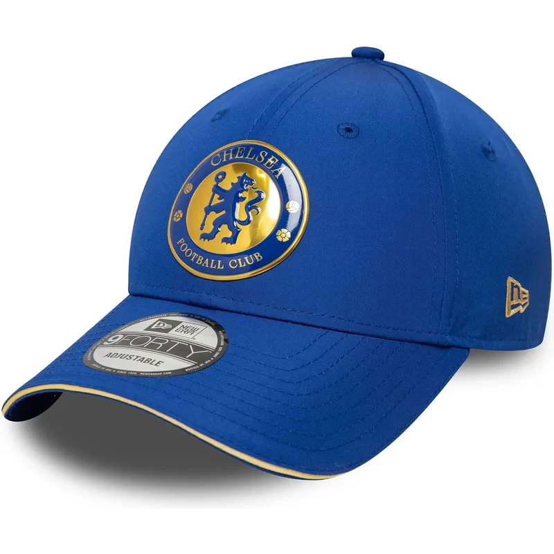 justerbar-bla-kurvet-kasket-9forty-retro-fra-chelsea-football-club-premier-league-fra-new-era