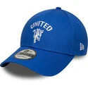 cappellino-curvo-blu-regolabile-9forty-seasonal-del-manchester-united-football-club-premier-league-di-new-era