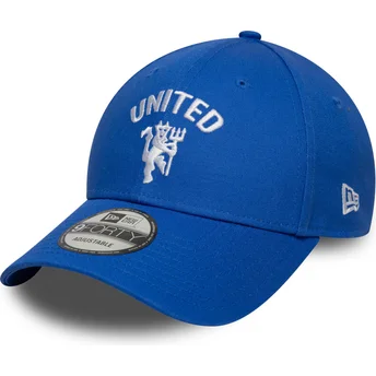 Cap gebogen blue adjustable strap 9FORTY Seasonal van Manchester United Football Club Premier League van New Era