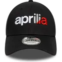schwarze-verstellbare-curved-cap-9forty-wordmark-aprilia-piaggio-von-new-era