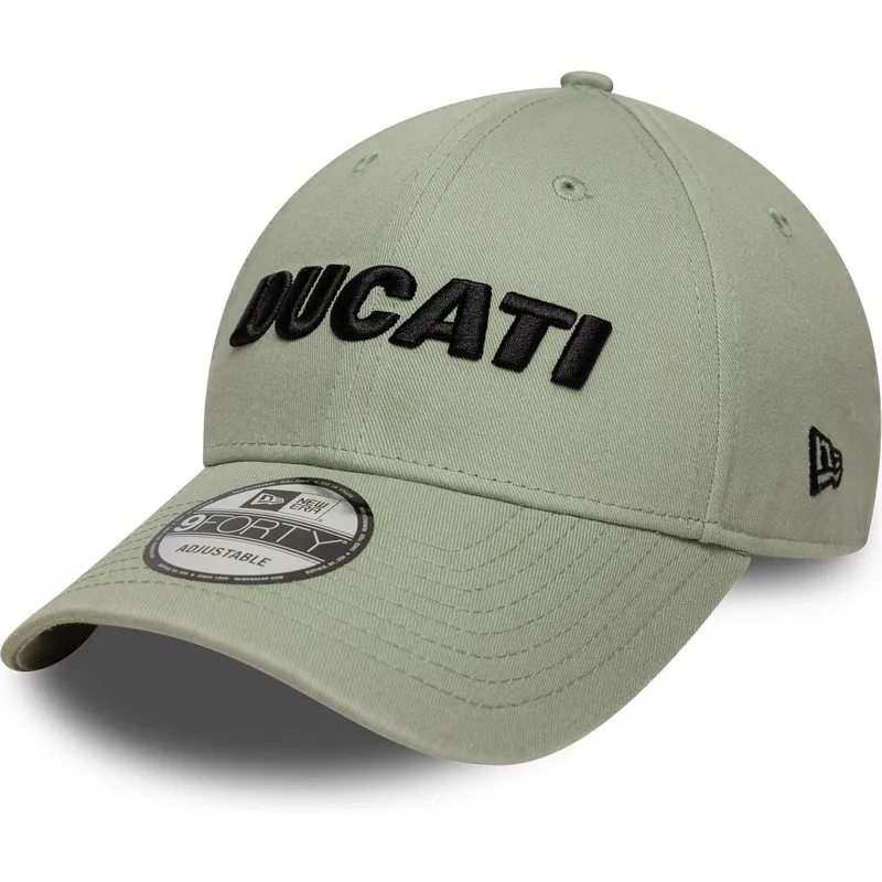 gorra-curva-verde-ajustable-9forty-seasonal-de-ducati-motor-motogp-de-new-era