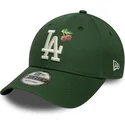 petten-gebogen-groen-verstelbaar-9forty-fruit-icon-van-los-angeles-dodgers-mlb-van-new-era