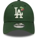 casquette-courbee-verte-ajustable-9forty-fruit-icon-los-angeles-dodgers-mlb-new-era