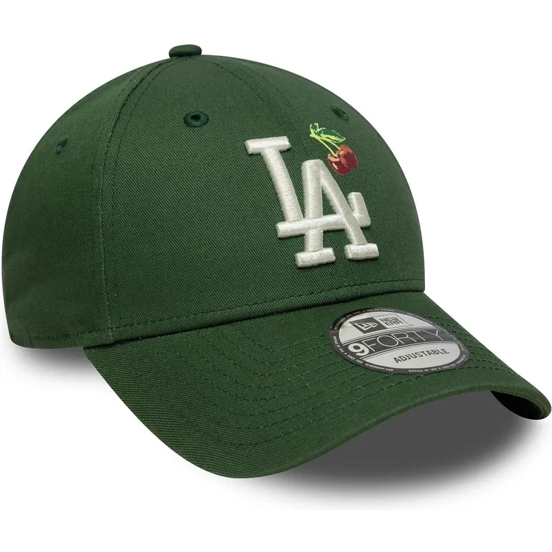 cappellino-con-visiera-curva-verde-regolabile-9forty-fruit-icon-dei-los-angeles-dodgers-mlb-di-new-era