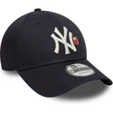cappellino-con-visiera-curva-blu-marino-regolabile-9forty-fruit-icon-di-new-york-yankees-mlb-di-new-era
